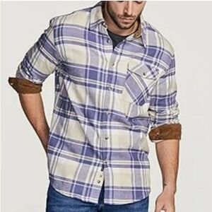 CQR  Flannel Button Up 100% Cotton Shirt Size M